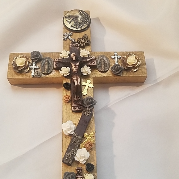 Charmed Wood Cross - Picture 2 of 3